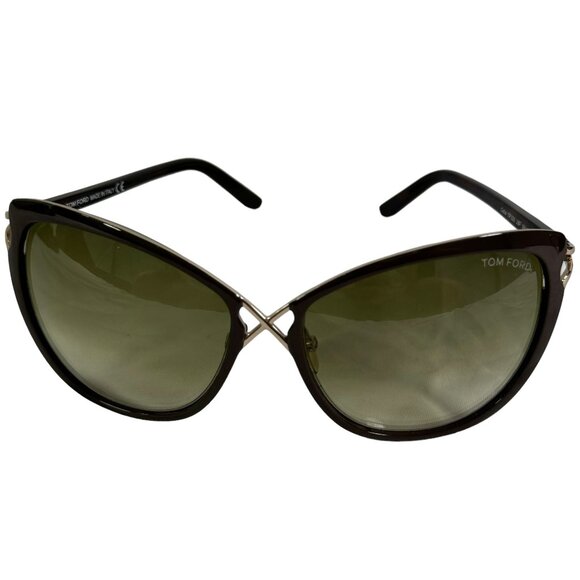 TOM FORD Tortoise Brown Frame Celia Women\'s Sunglasses Made in Italy main image 4